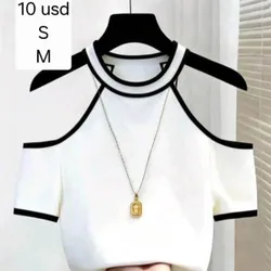 Blusa sin hombros Blanca