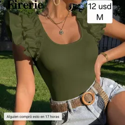 Blusa Verde con mangas