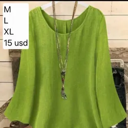 Blusa verde señora
