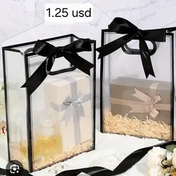 Bolsa  transparente y negra