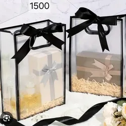 Bolsa  transparente y negra