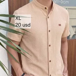 Camisa Beich cuello chino