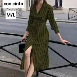 Camisero verde a rayas