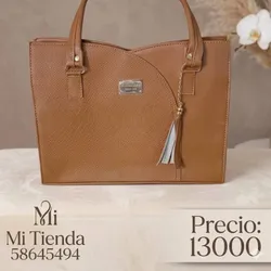 Cartera Carmelita clara grande