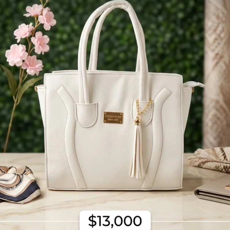 Cartera Grande Blanca