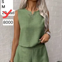 Conjunto de lino verde