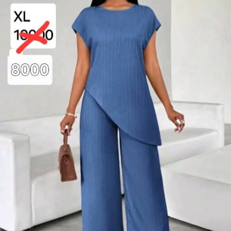 Conjunto largo azul