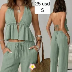 Conjunto pantalon en verde