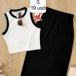 Falda y blusa Negro y Blanco