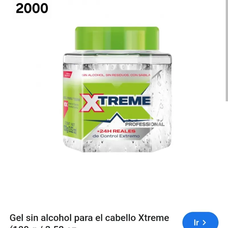 Gel para cabello