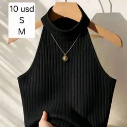 Halter top Negro