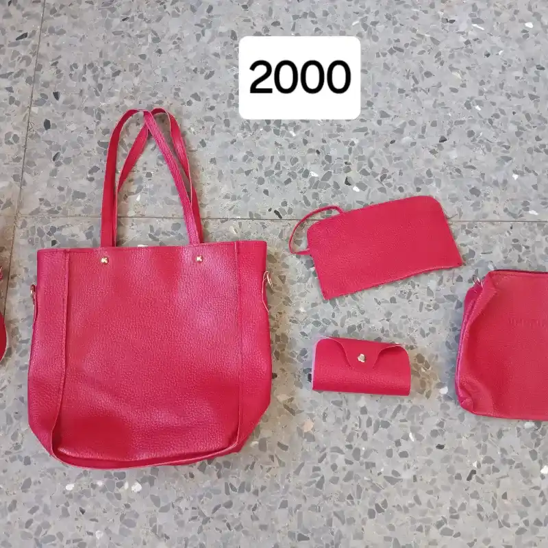 Juego de cartera rojo