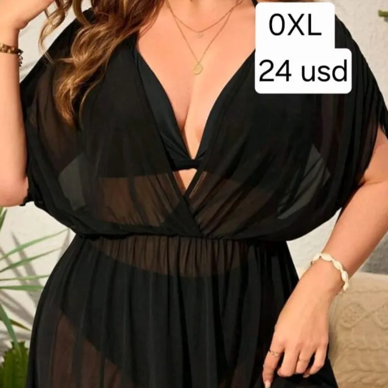 Pareo Negro vestido corto