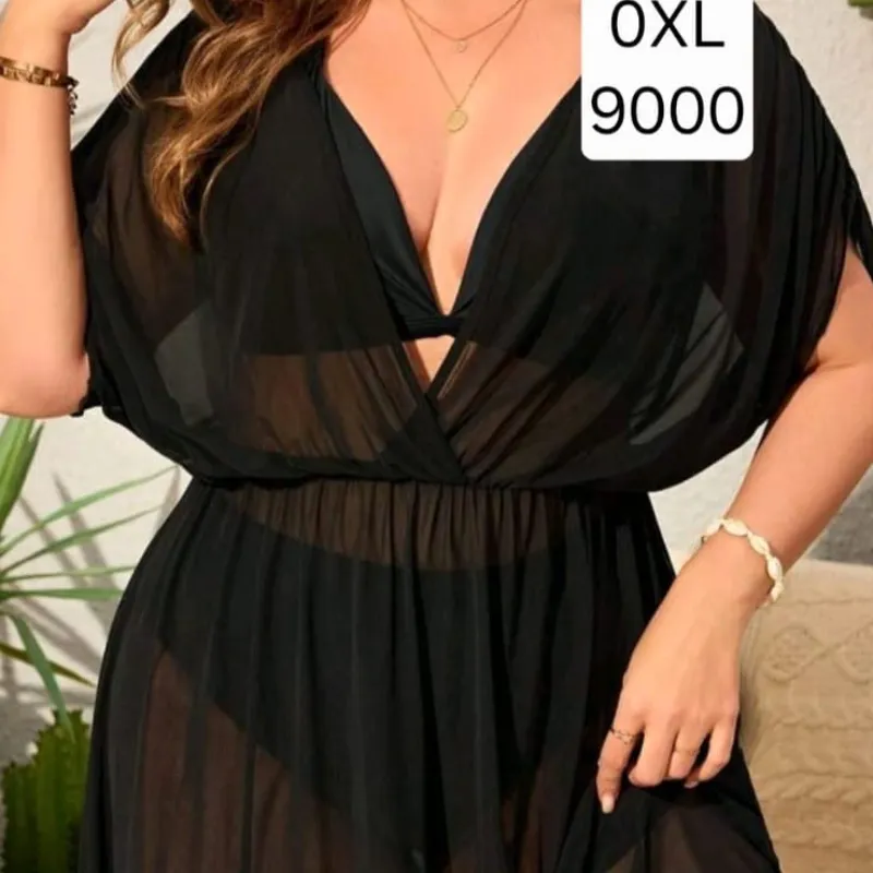 Pareo Negro vestido corto