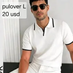 Pullover Blanco con cuello