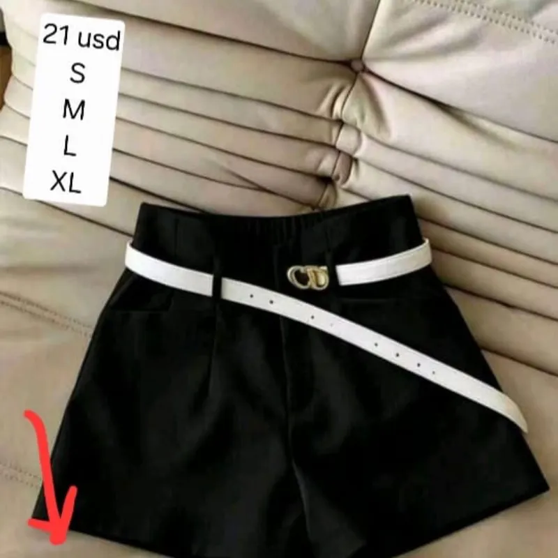 Short negro sin cinto
