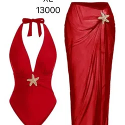 Trusa con pareo Roja
