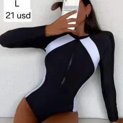 Trusa Negra mangas largas