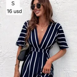 Vestido a rayas corto