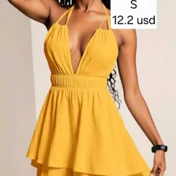 Vestido Amarillo corto