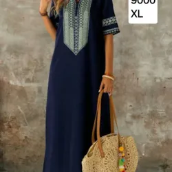 Vestido azul largo