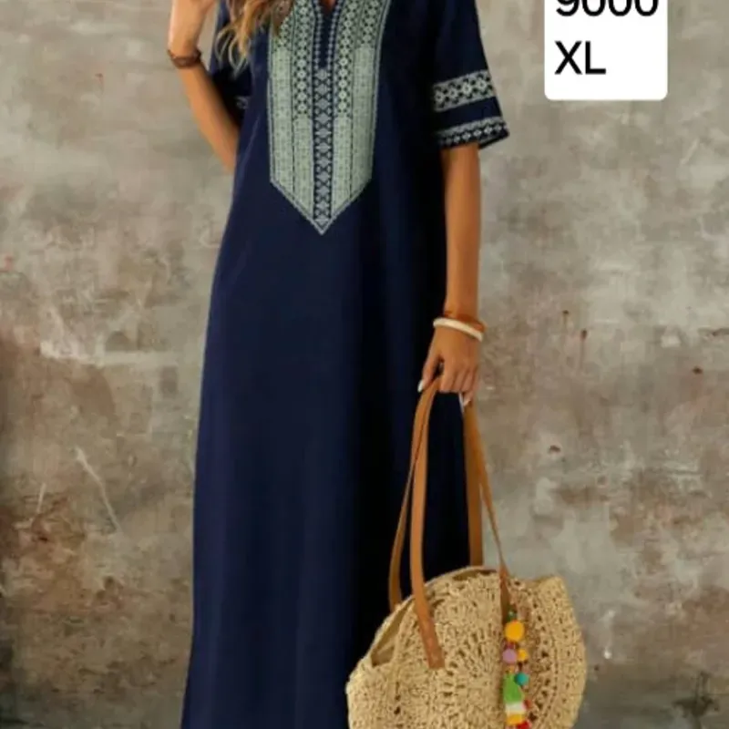 Vestido azul largo