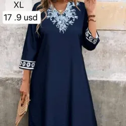 Vestido azul oscuro
