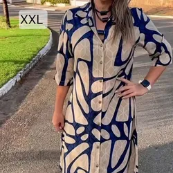 Vestido Beich y Azul