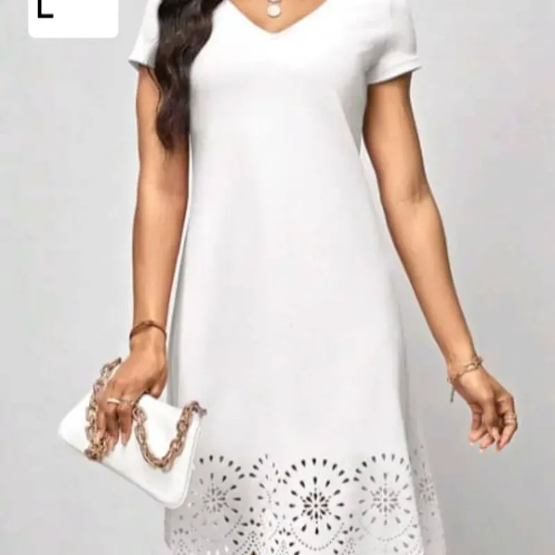Vestido blanco calado