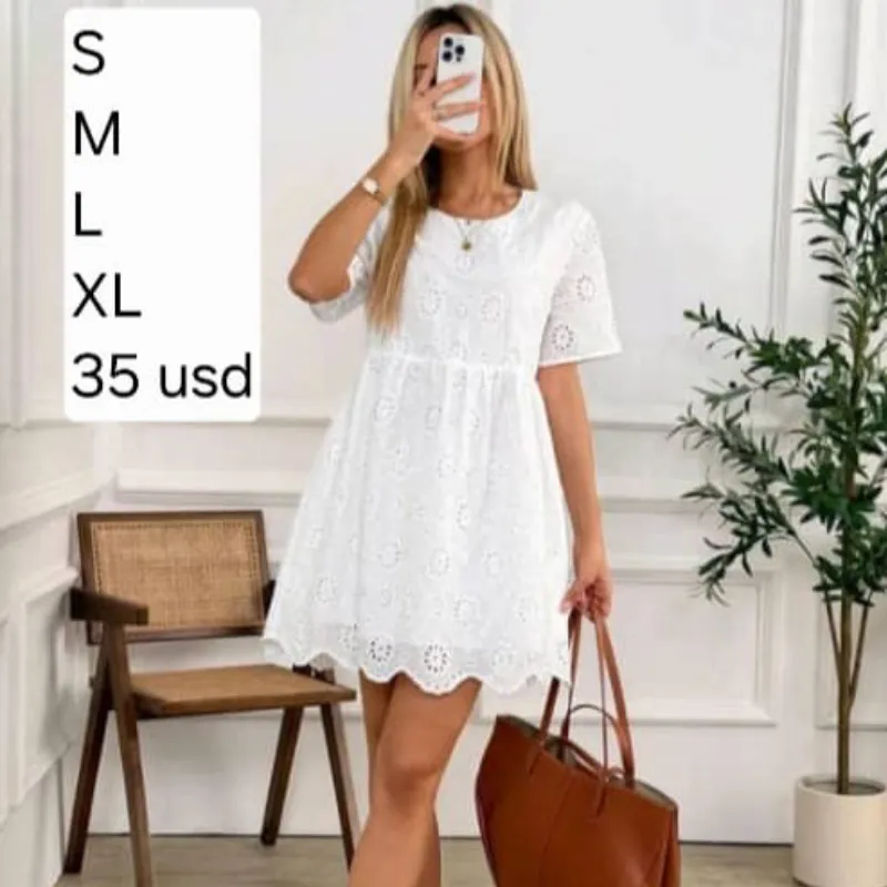 Vestido Blanco de hilo