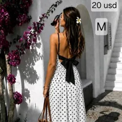 Vestido Blanco de lunares
