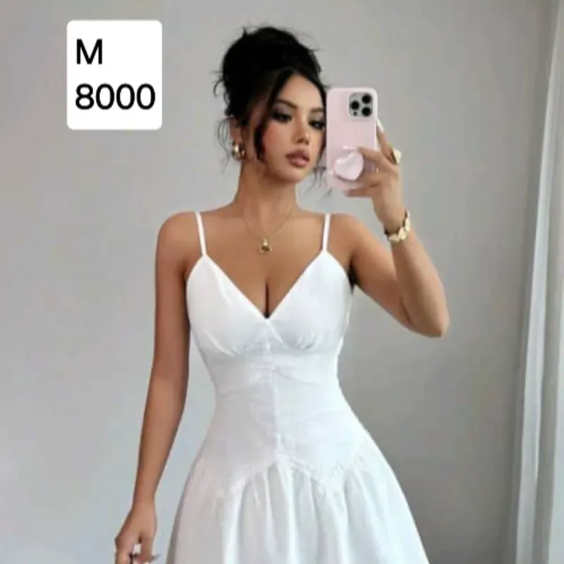 Vestido blanco de tirantes 