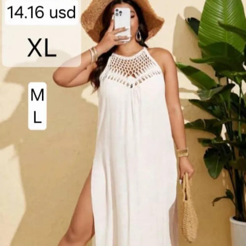 Vestido Blanco Hilo