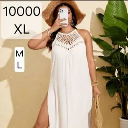 Vestido Blanco Hilo
