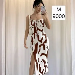 Vestido Blanco y Carmelita