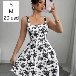 Vestido Blanco y Negro