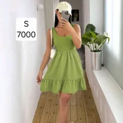 Vestido corto Verde
