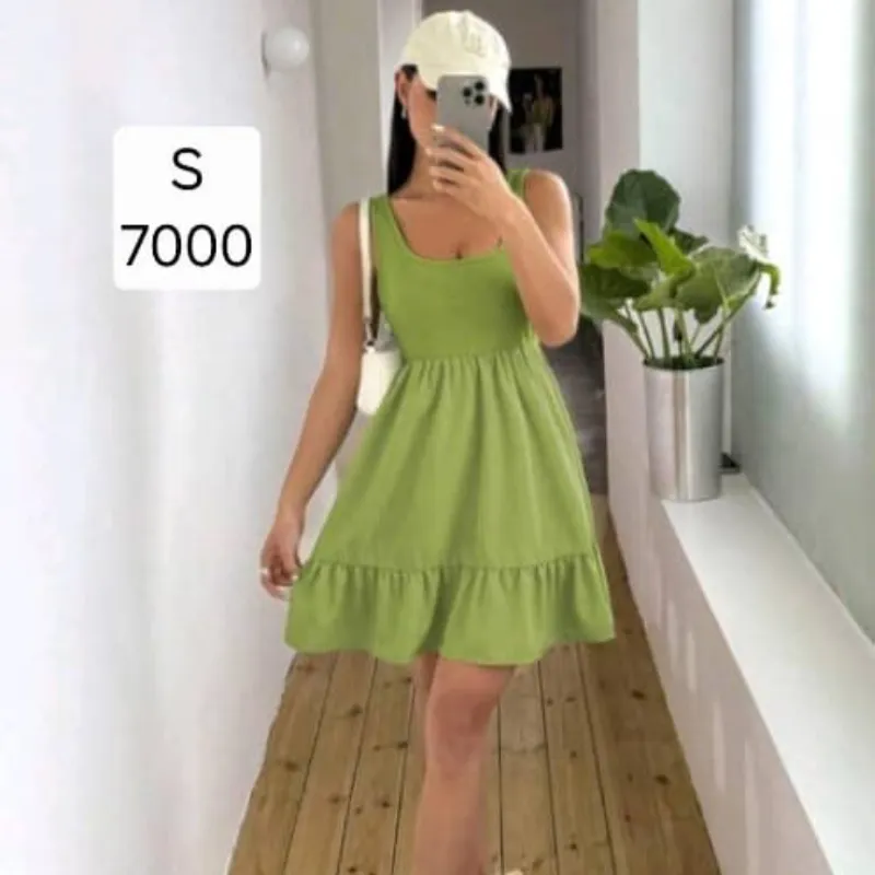 Vestido corto Verde