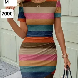 Vestido de colores a rayas