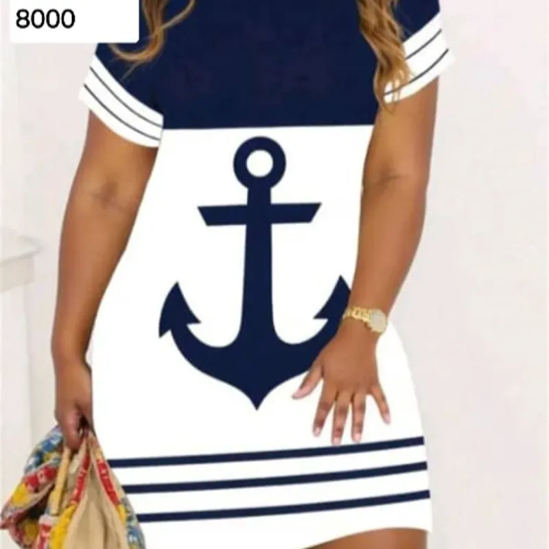 Vestido elastizado con ancla