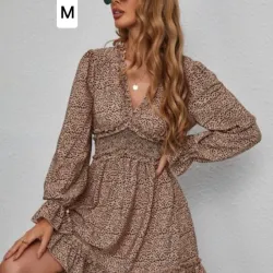 Vestido estampado animal print