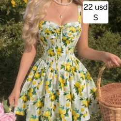 Vestido estampado limones