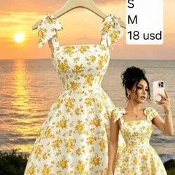 Vestido Flores amarillas