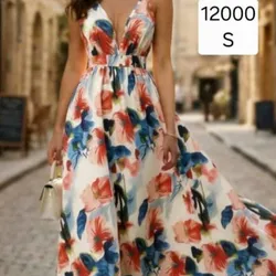 Vestido largo de colores