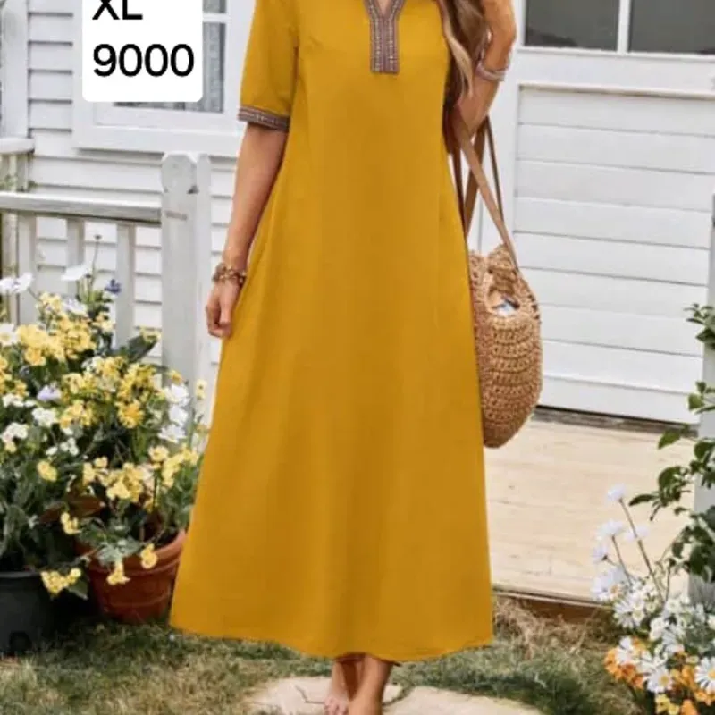 Vestido mostaza