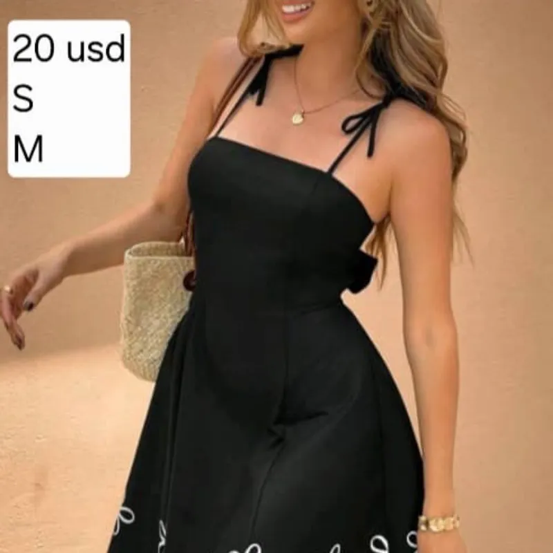 Vestido Negro con tirantes