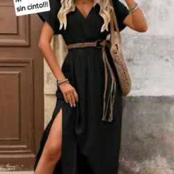 Vestido negro largo