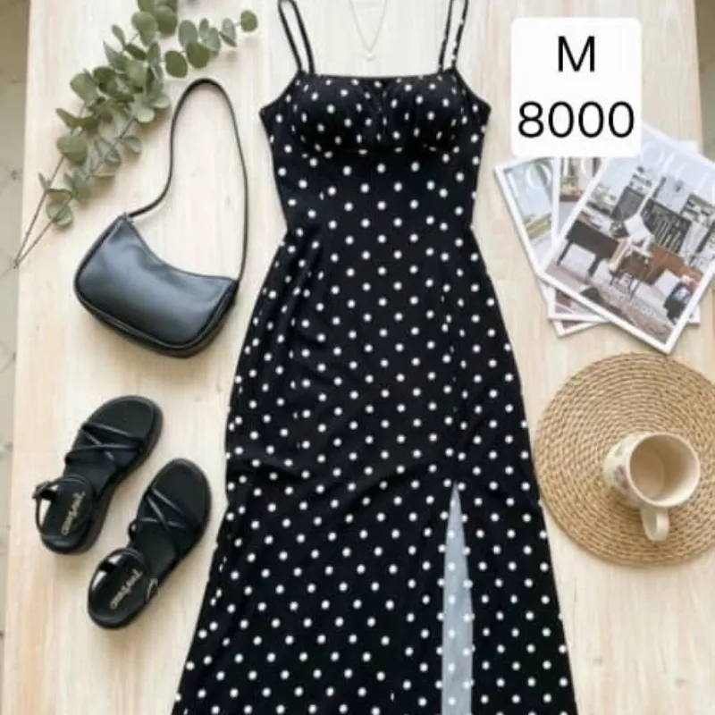 Vestido Negro PolkaDots