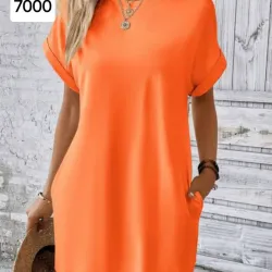 Vestido pulover naranja