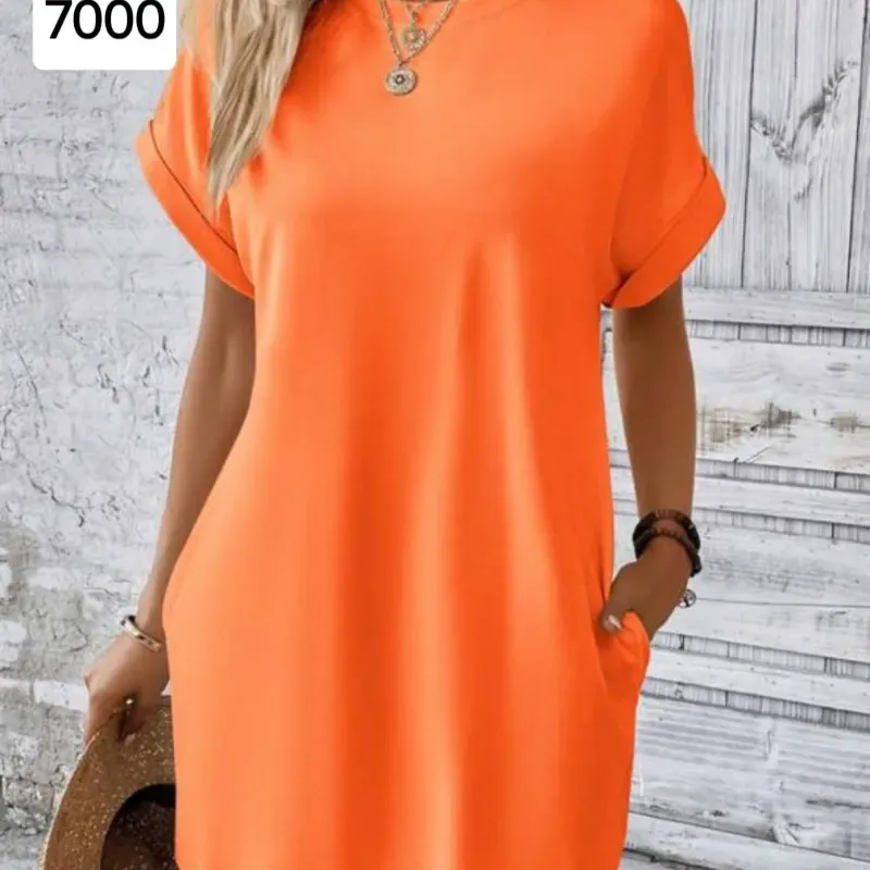 Vestido pulover naranja